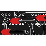 Inspection Arrows, Vinyl, 1/8"x3/16", 3" Core, 6.4 mil, Red, 1000/Roll redirect to product page